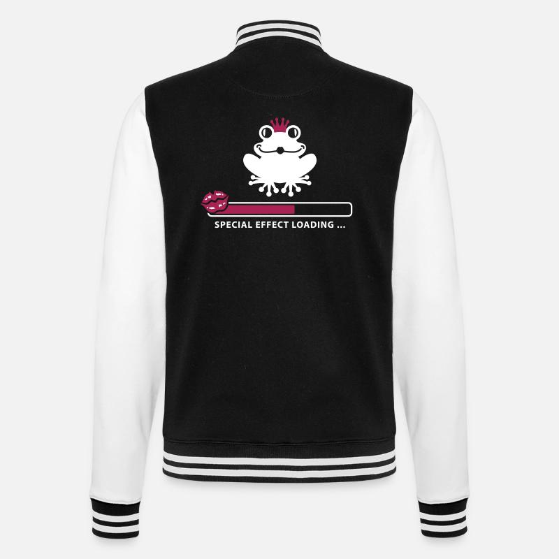 Grenouille effet spécial - Veste Teddy - noir/blanc