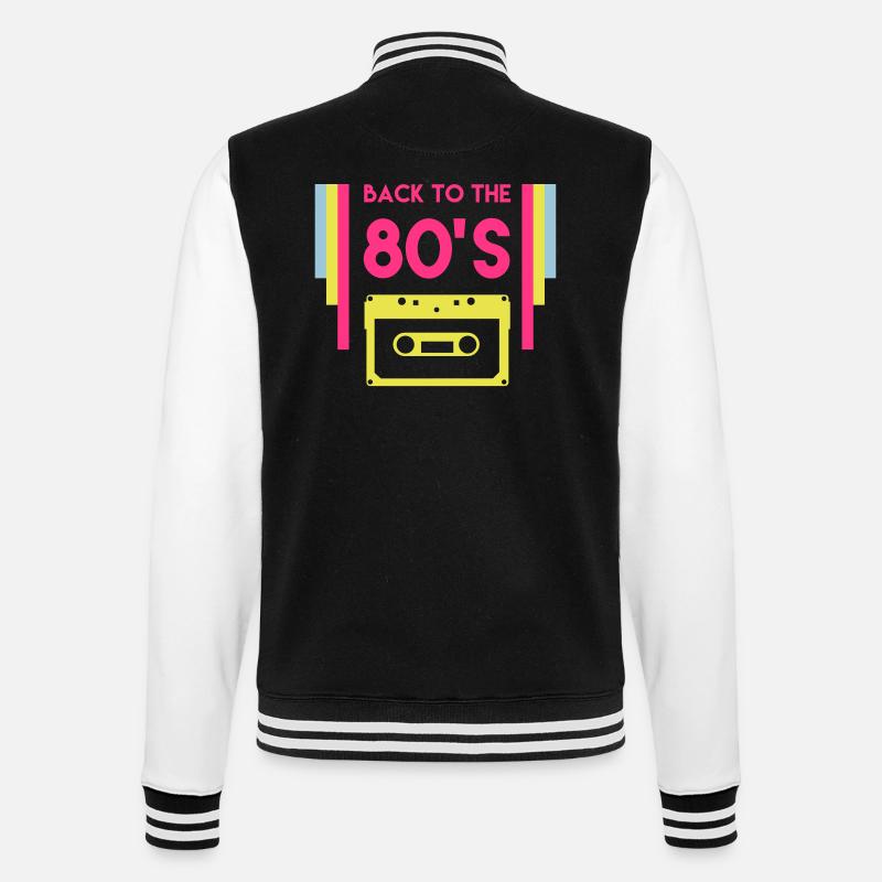 Retour aux 80 - Veste Teddy - noir/blanc