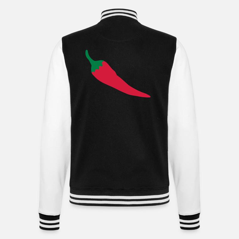 Chili - College Sweat Jacket - black/white