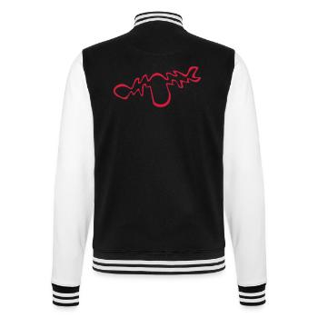 elch - College-Sweatjacke - Schwarz/Weiß - Hinten - Marisol (170cm)