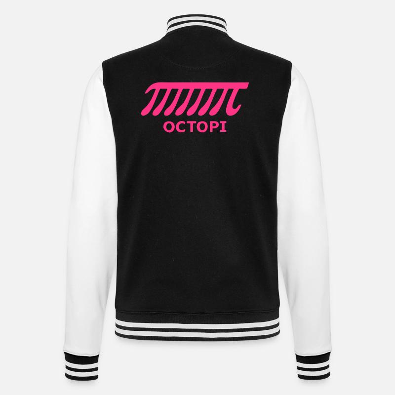 Octopi - College Sweat Jacket - black/white