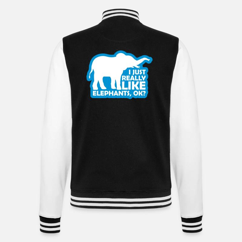 Dire vraiment comme des éléphants - Veste Teddy - noir/blanc