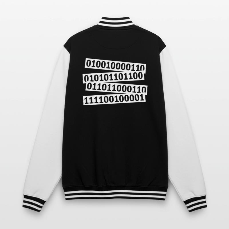 Langage de programme de code binaire Veste Teddy