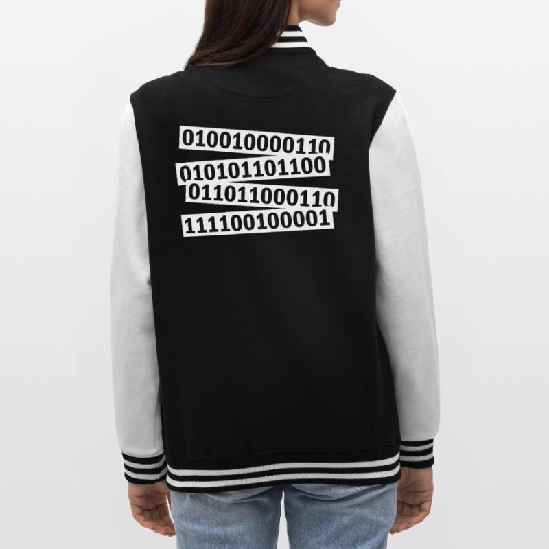 Langage de programme de code binaire Veste Teddy