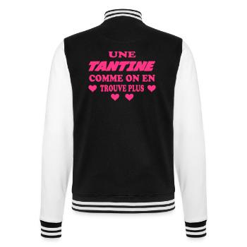 EINE TANTE, WIE WIR MEHR FINDEN - College-Sweatjacke - Schwarz/Weiß - Hinten - Marisol (170cm)