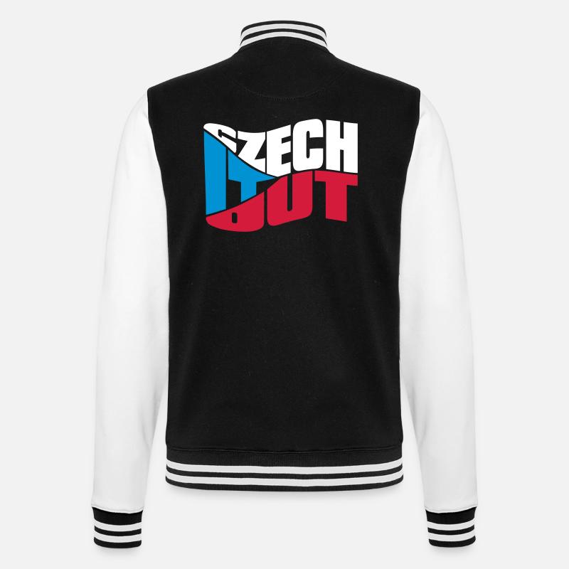 chech - College Sweat Jacket - black/white