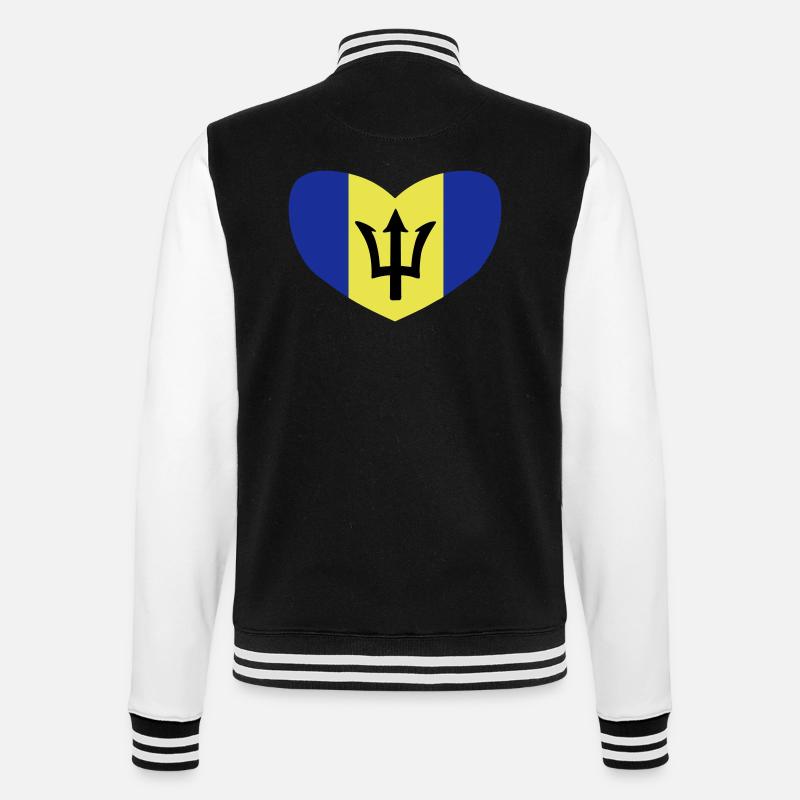 Ich liebe Barbados - College-Sweatjacke - Schwarz/Weiß