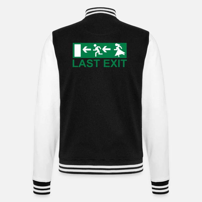 Junggesellenabschied - College-Sweatjacke - Schwarz/Weiß