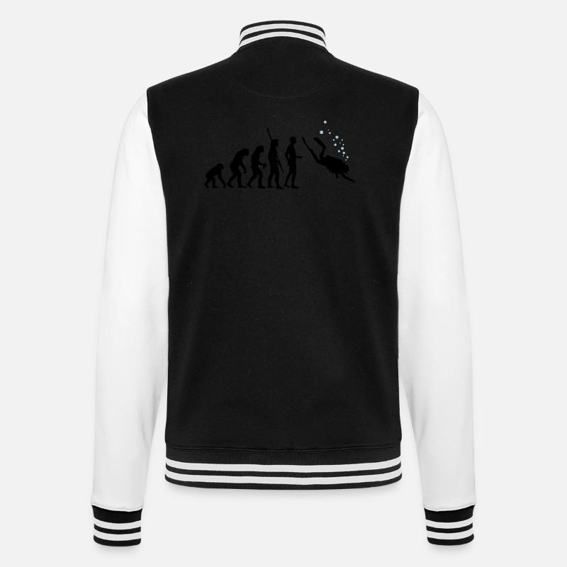 evolution_taucher_c_2c - Veste Teddy - noir/blanc