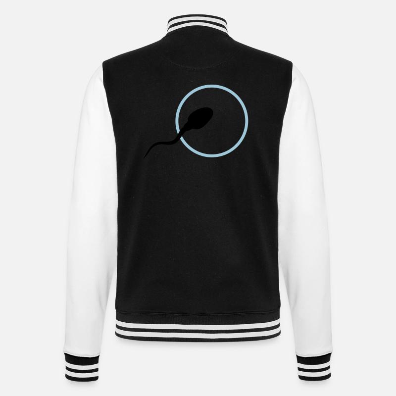 sperm3 - Veste Teddy - noir/blanc