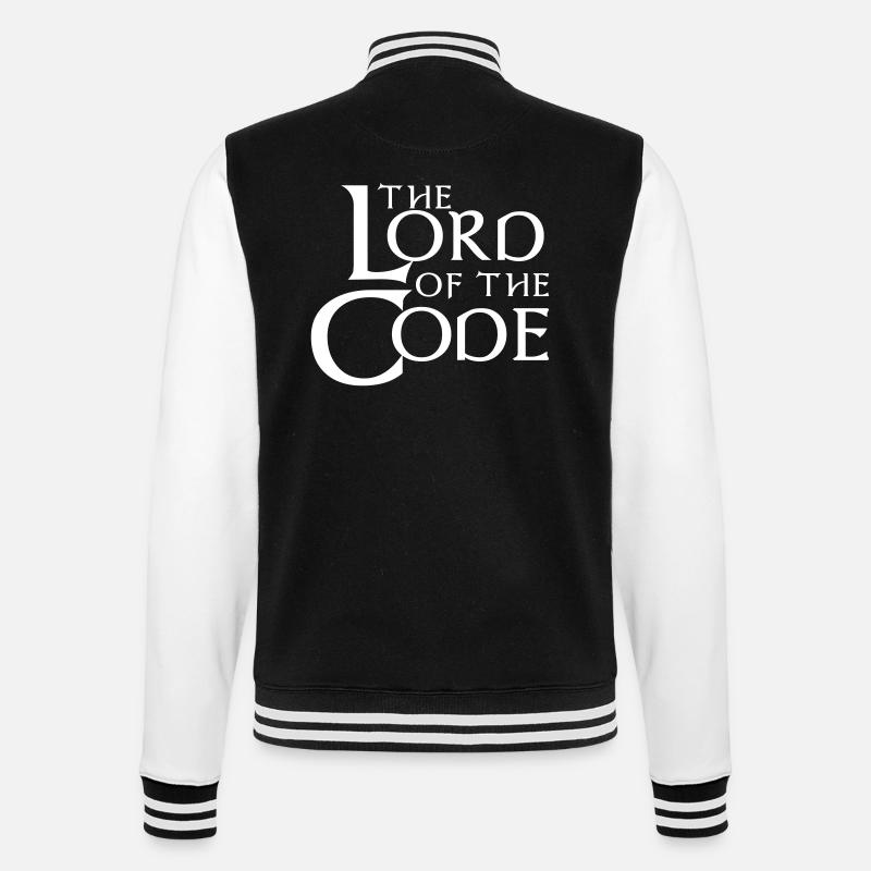 Der Herr des Codes - College-Sweatjacke - Schwarz/Weiß