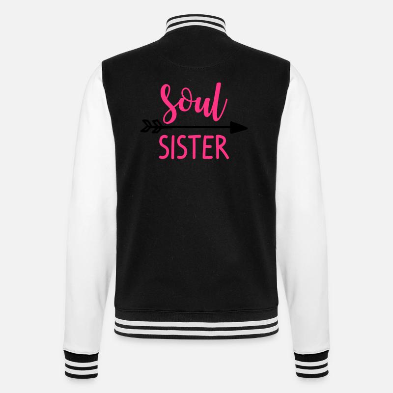 Soul Sister Left - Veste Teddy - noir/blanc
