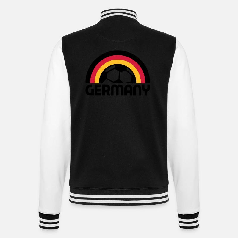 german rainbow soccer - College-Sweatjacke - Schwarz/Weiß