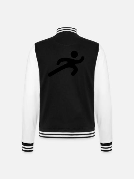 runner__f1 - College Sweat Jacket - black/white
