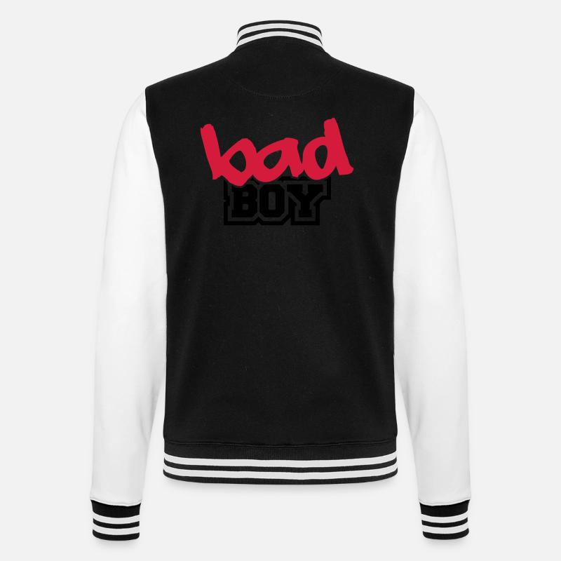 Bad Boy - College-Sweatjacke - Schwarz/Weiß