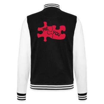 puzzle2 - Veste Teddy - noir/blanc - Dos - Marisol (170cm)