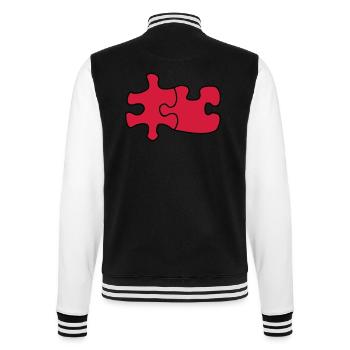 puzzle1 - Veste Teddy - noir/blanc - Dos - Marisol (170cm)