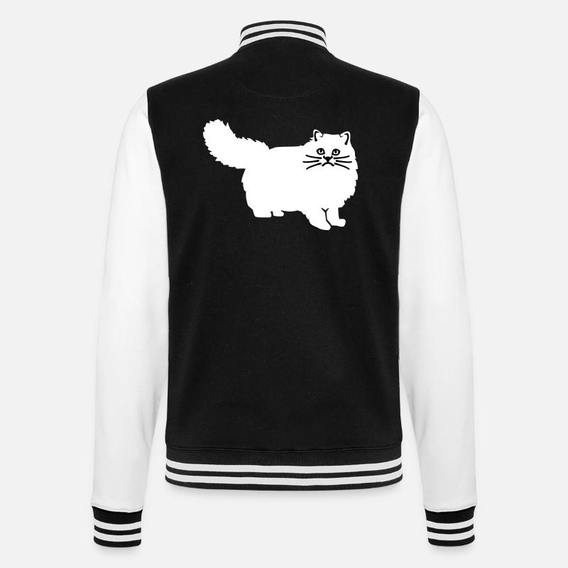 Chat - Veste Teddy - noir/blanc