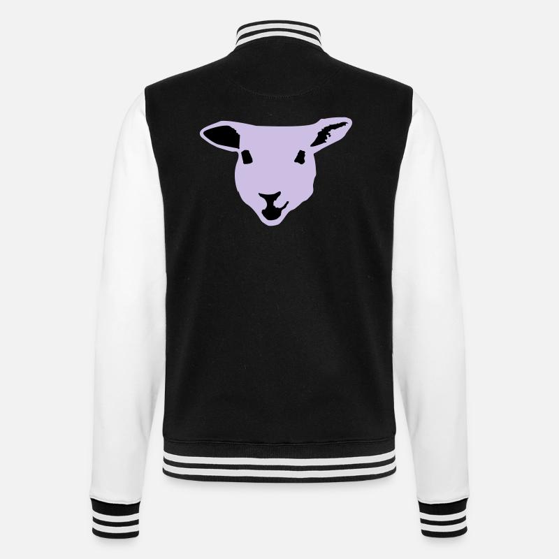 sheep, lamb - Veste Teddy - noir/blanc