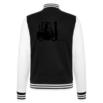 Stapler Gabelstapler - College-Sweatjacke - Schwarz/Weiß - Hinten - Marisol (170cm)