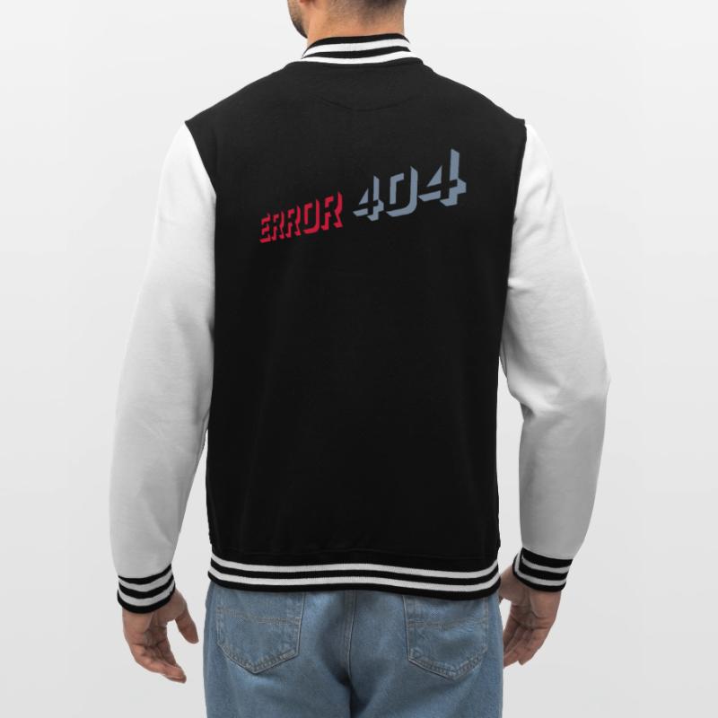Error 404 Nerd Computer College Sweat Jacket