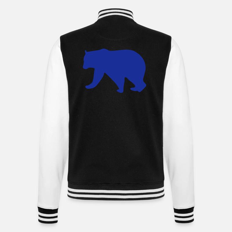 Ours 1 - Veste Teddy - noir/blanc