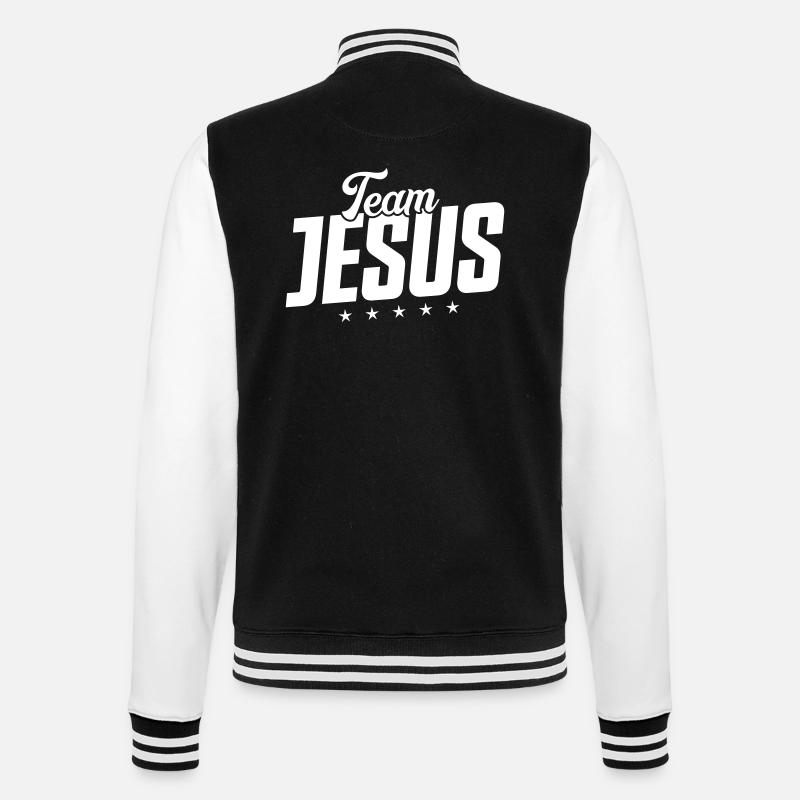L’équipe Jésus - Veste Teddy - noir/blanc