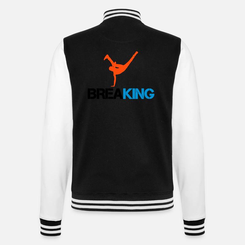 breakdance breaking - College-Sweatjacke - Schwarz/Weiß
