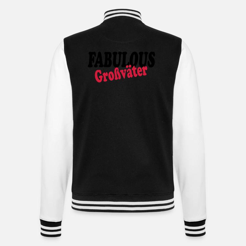 Fabelhafte Großväter - College-Sweatjacke - Schwarz/Weiß
