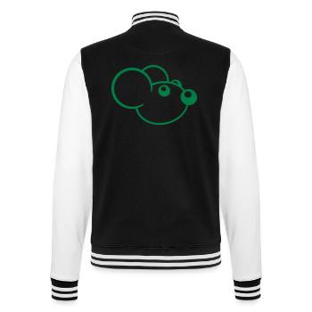 Mouse Mouse Cute Little Rat Rodent Friendly - College Sweat Jacket - black/white - Back - Marisol (170cm)