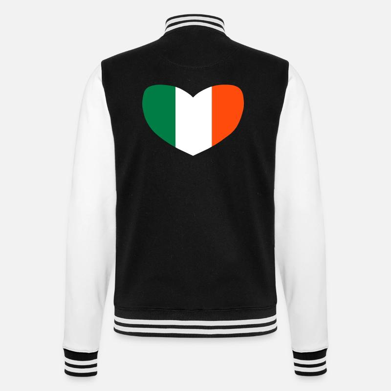j'aime l'irlande - Veste Teddy - noir/blanc