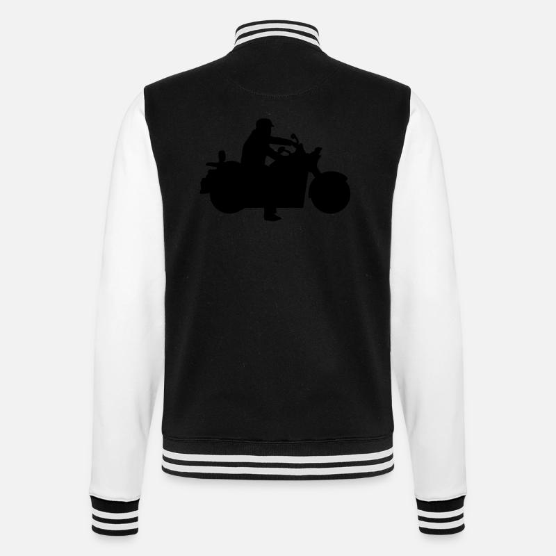 faire de la moto - Veste Teddy - noir/blanc