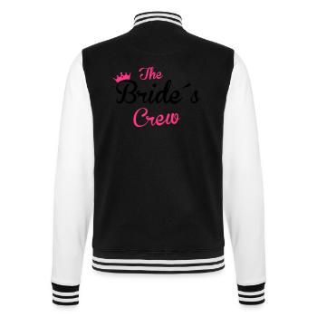 the bride´s crew - College-Sweatjacke - Schwarz/Weiß - Hinten - Marisol (170cm)