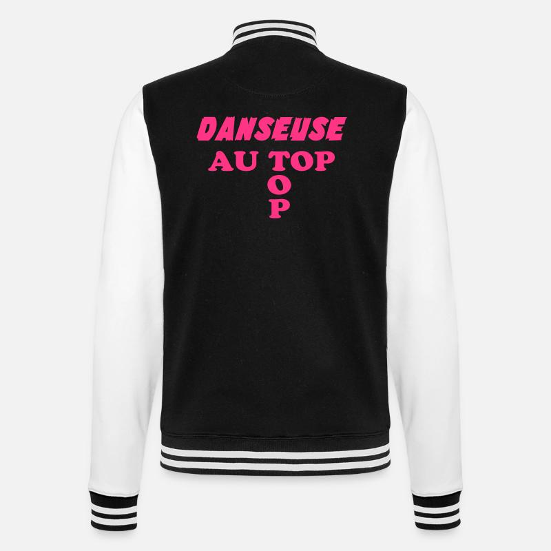 Danseuse au top - Veste Teddy - noir/blanc
