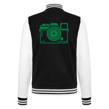 Kamera Logo - College-Sweatjacke - Schwarz/Weiß - Hinten - Marisol (170cm)