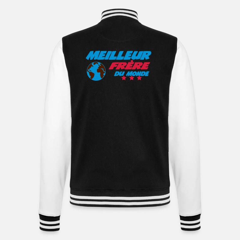 Meilleur Frère du monde - Veste Teddy - noir/blanc