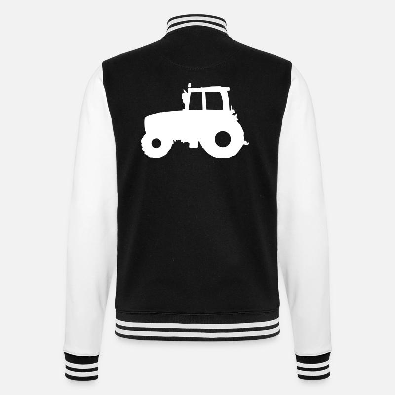 Tractor Tractor - College Sweat Jacket - black/white