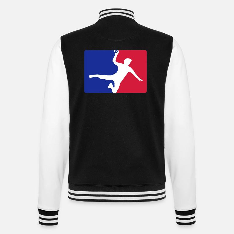 Handball - College-Sweatjacke - Schwarz/Weiß