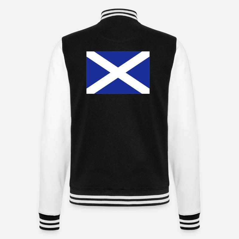 schottland - College-Sweatjacke - Schwarz/Weiß