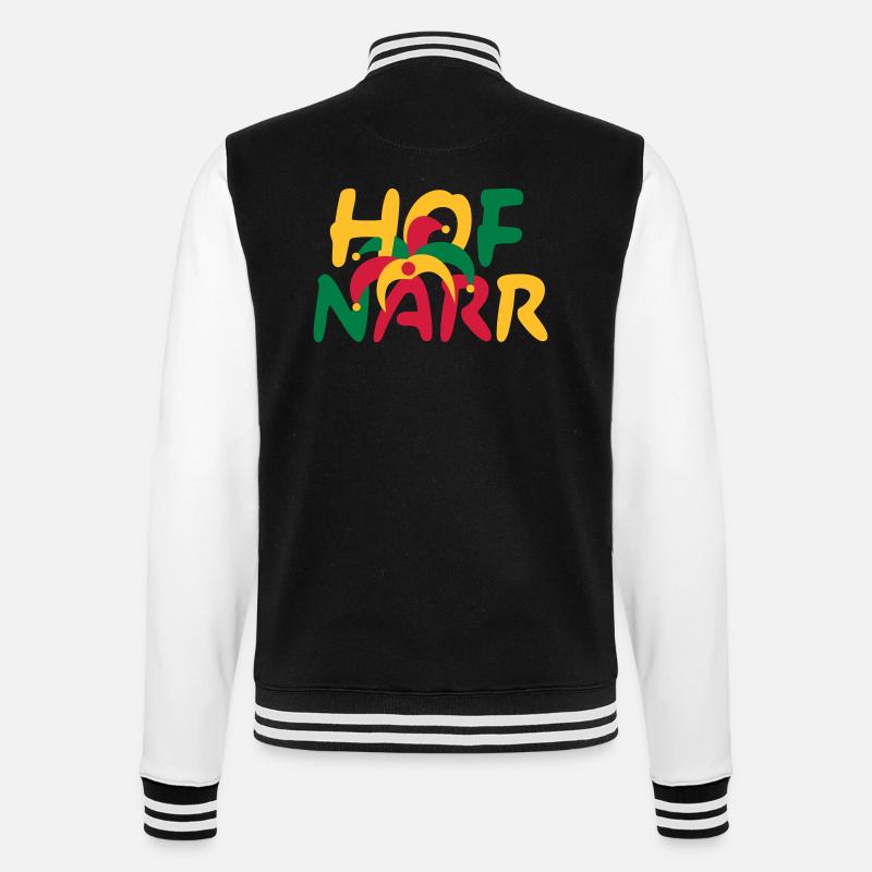 HOFNARR - College-Sweatjacke - Schwarz/Weiß