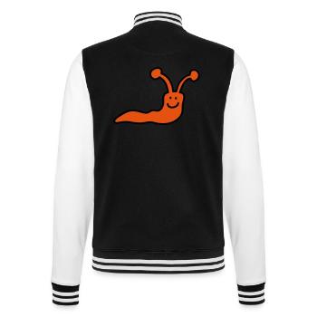 Worm - College Sweat Jacket - black/white - Back - Marisol (170cm)