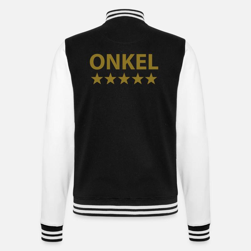 onkel - Veste Teddy - noir/blanc