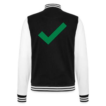 Hook right gift idea true - College Sweat Jacket - black/white - Back - Marisol (170cm)