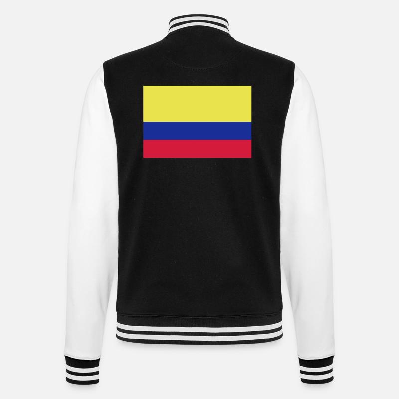 drapeau_colombie - College Sweat Jacket - black/white