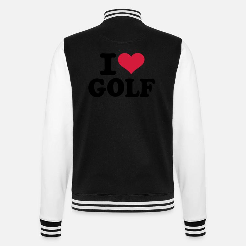 I love Golf - Veste Teddy - noir/blanc
