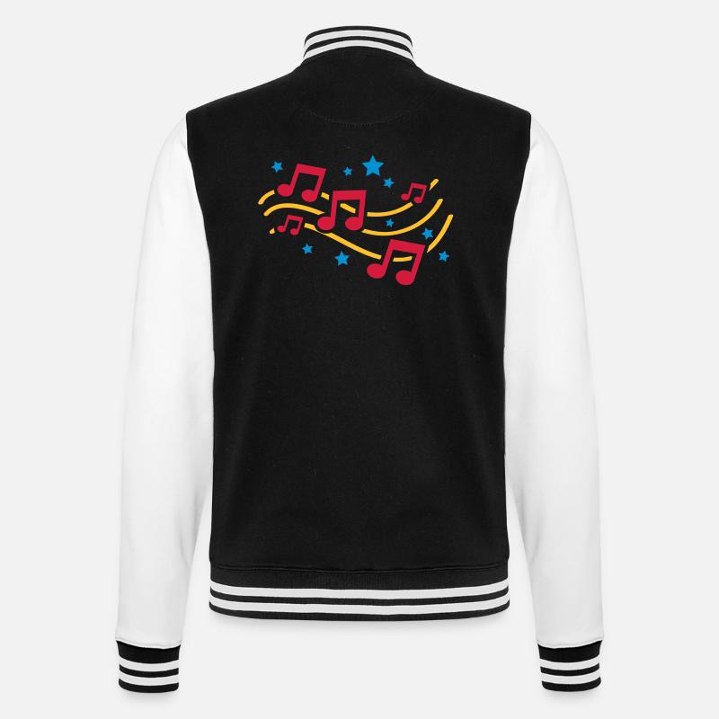 music_design_tq3 - Veste Teddy - noir/blanc