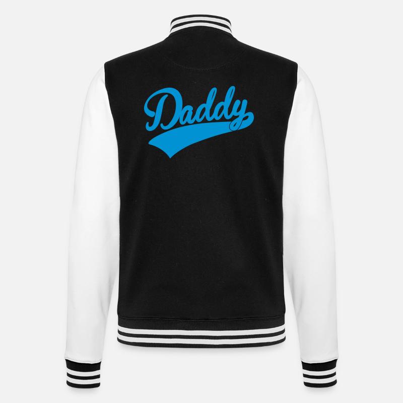 daddy - College-Sweatjacke - Schwarz/Weiß