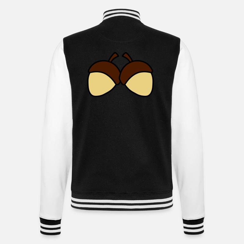 Nuts - College-Sweatjacke - Schwarz/Weiß