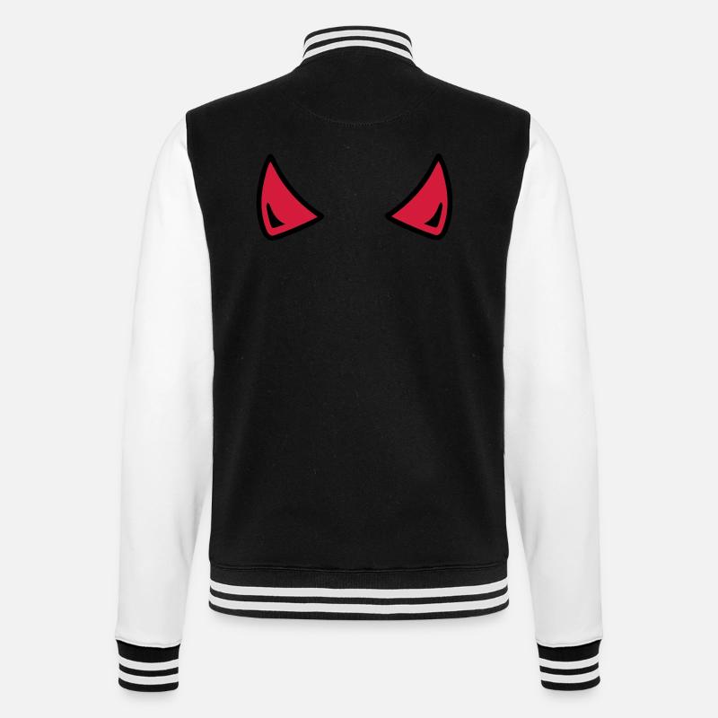 Diable - Veste Teddy - noir/blanc