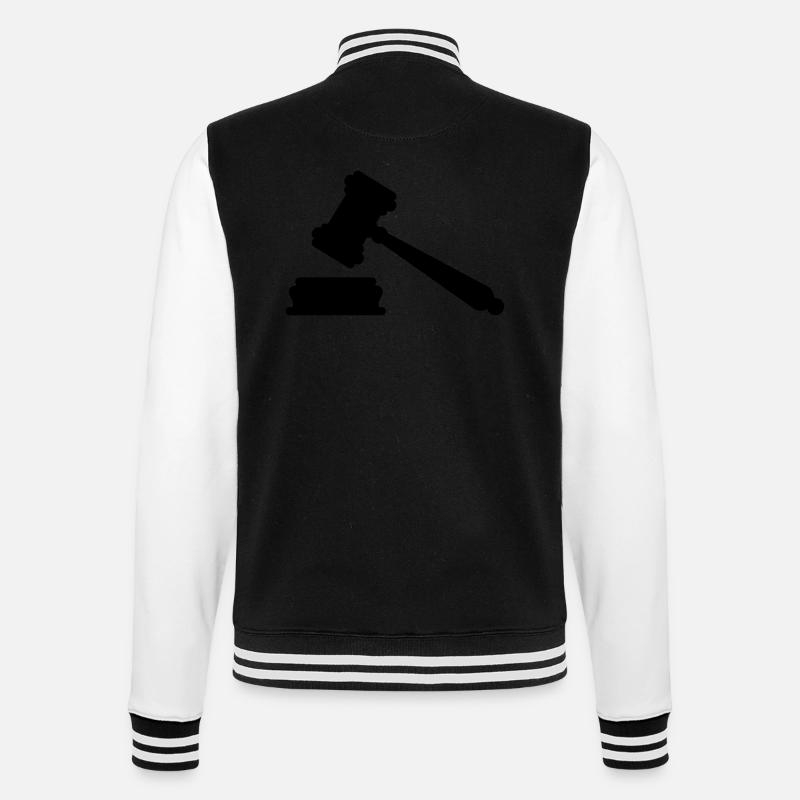 Juge - Veste Teddy - noir/blanc